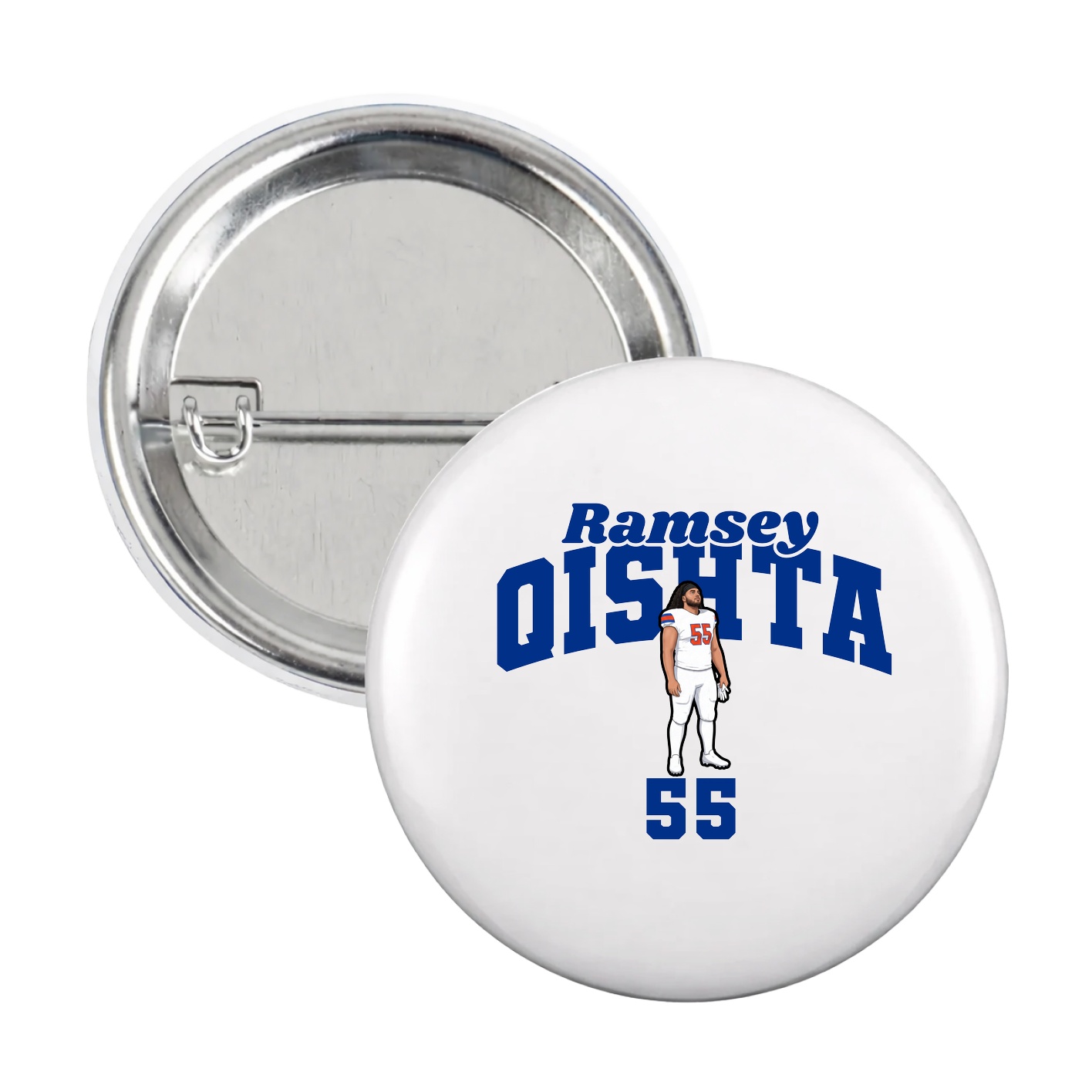 Game Day Button — Signature Arch in White