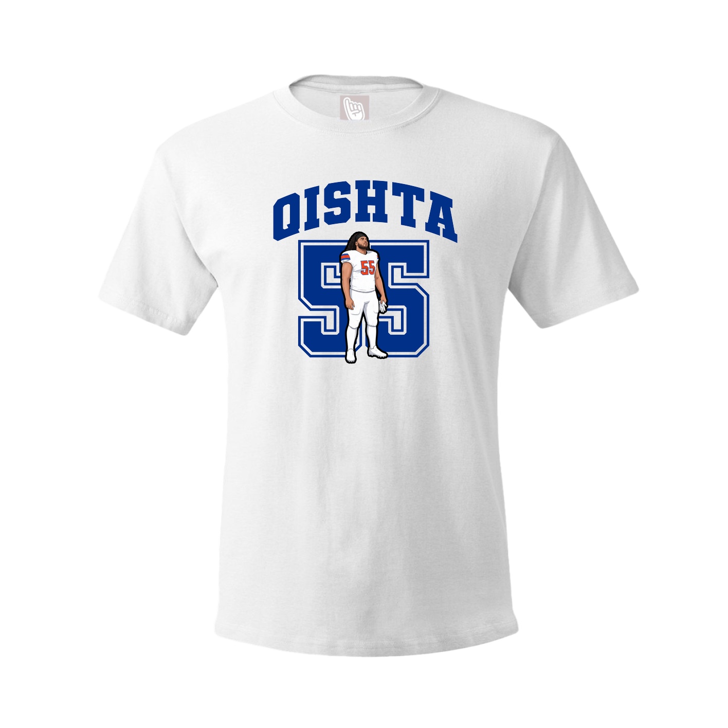 Youth Tee — Number in White
