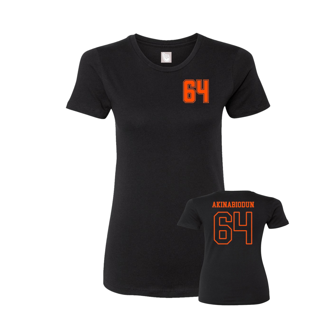 Womens Tee — Chest Back in Black