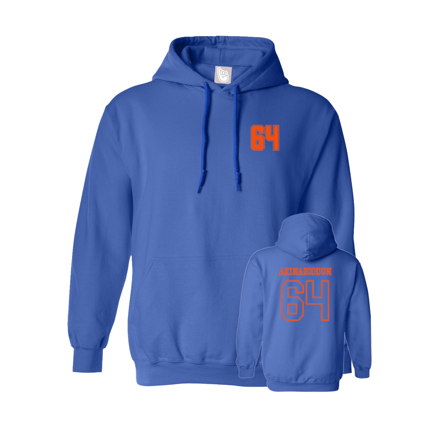 Hoodie — Chest Back in Royal