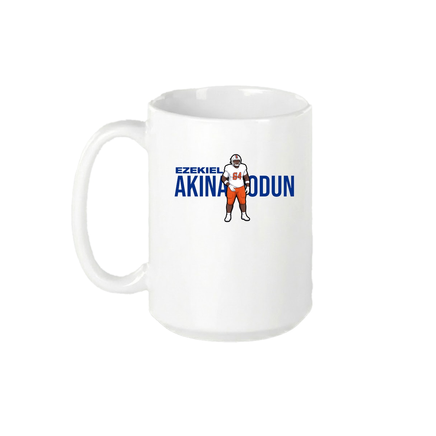 15oz Coffee Mug — Player Name in White