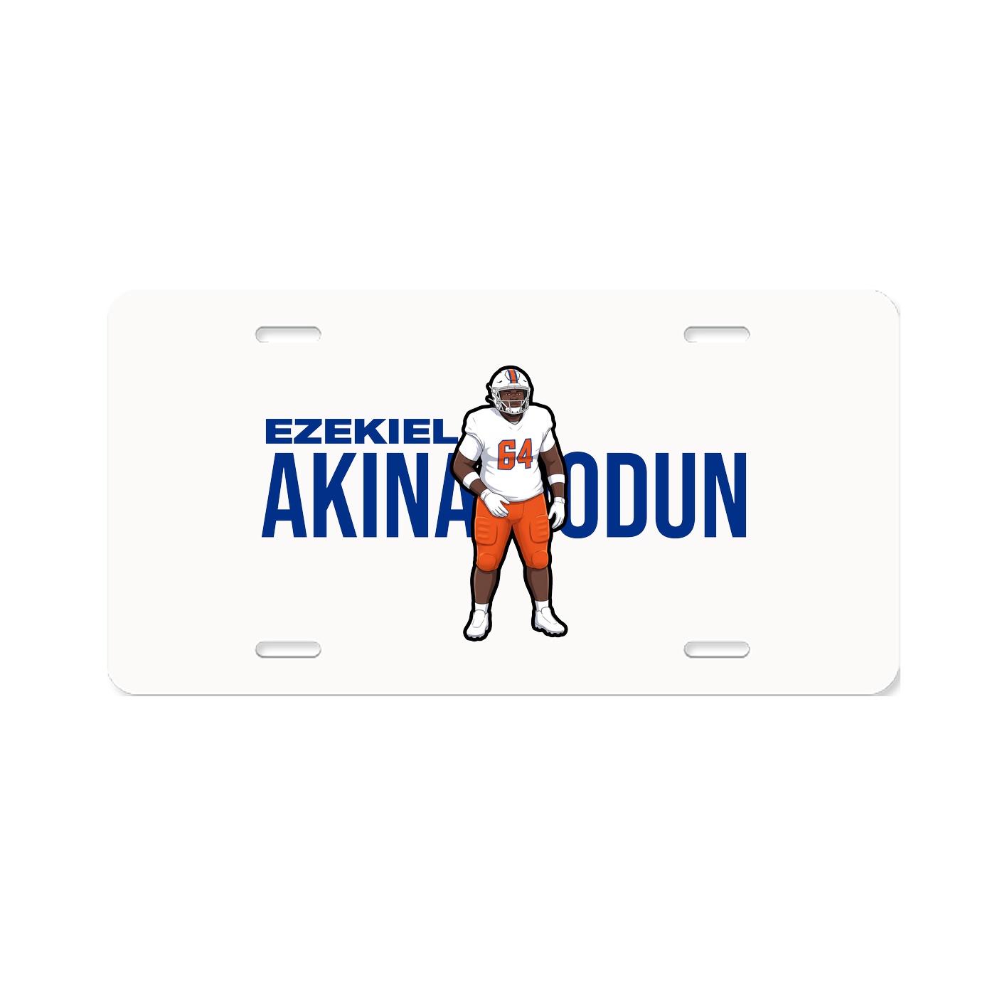License Plate — Player Name in Classic