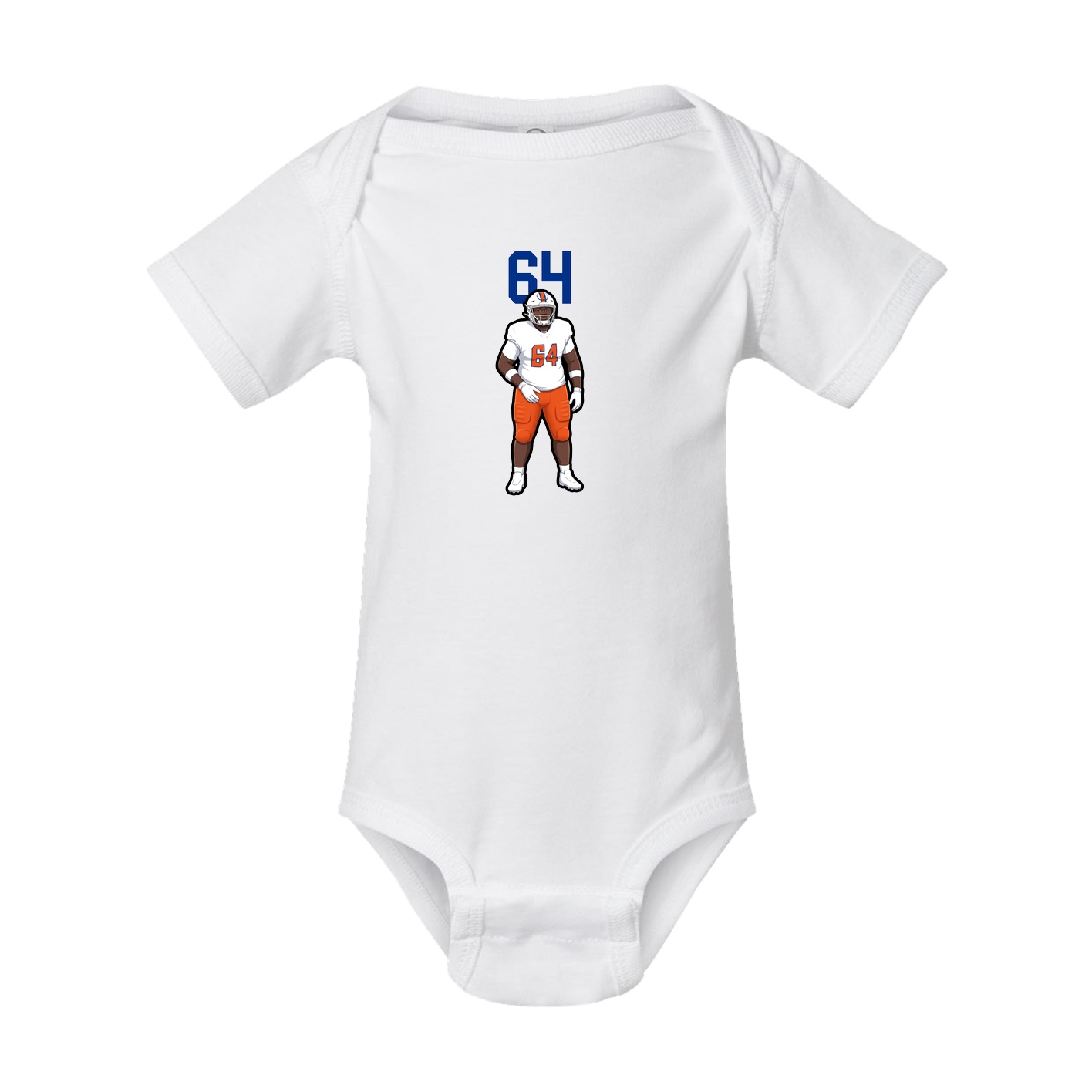 Baby Onesie — Number Top in White
