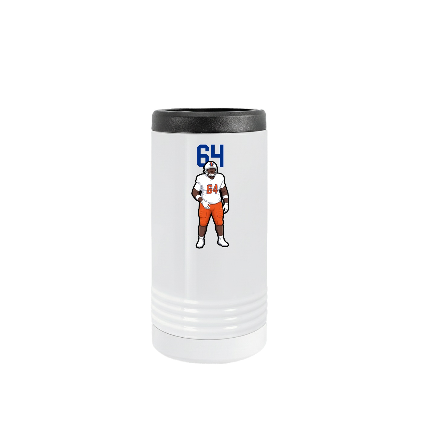 Slim Beverage Holder — Number Top in White