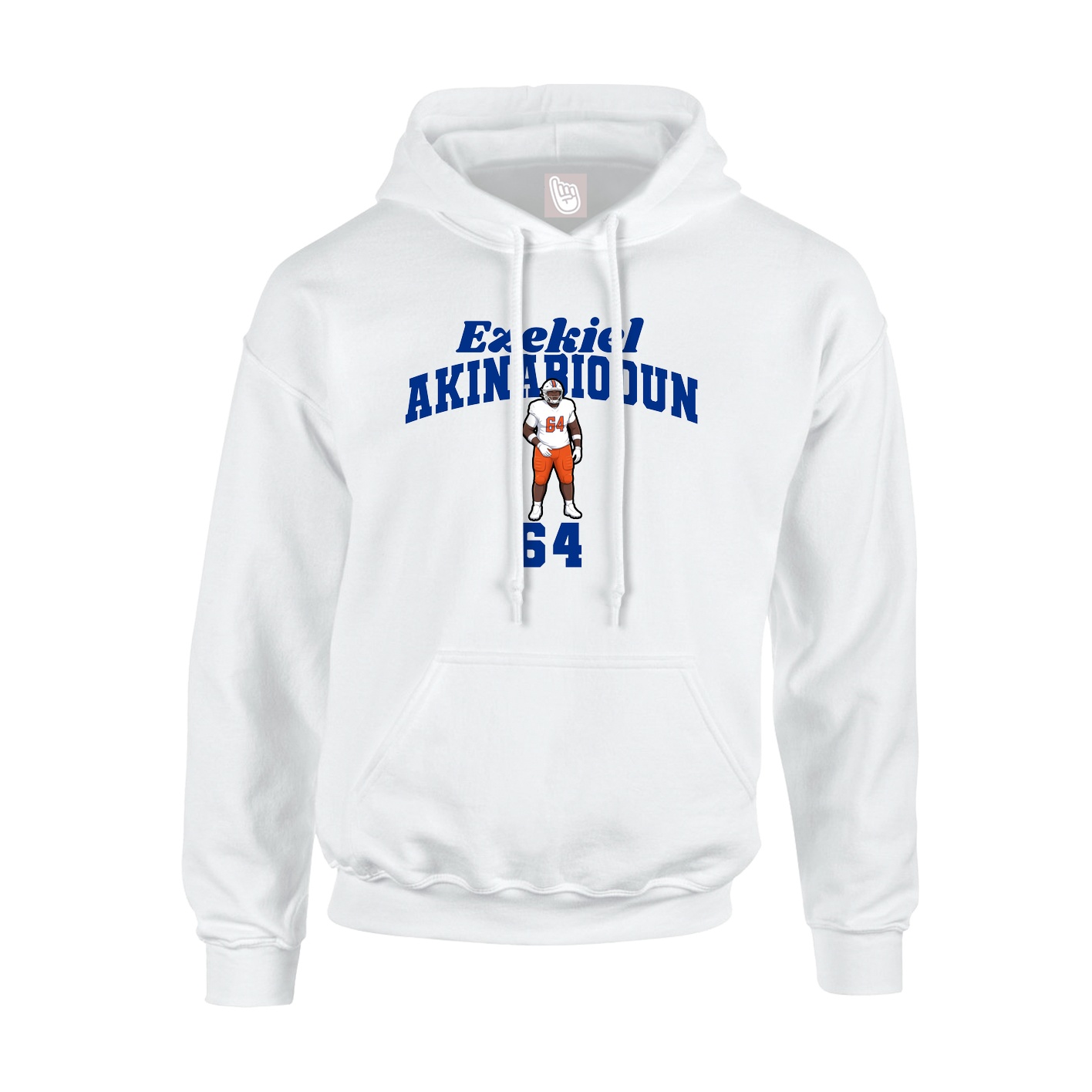 Youth Hoodie — Signature Arch in White