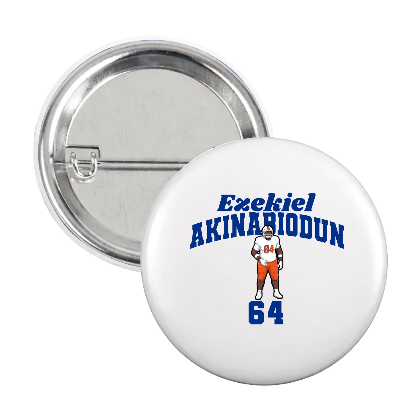 Game Day Button — Signature Arch in White
