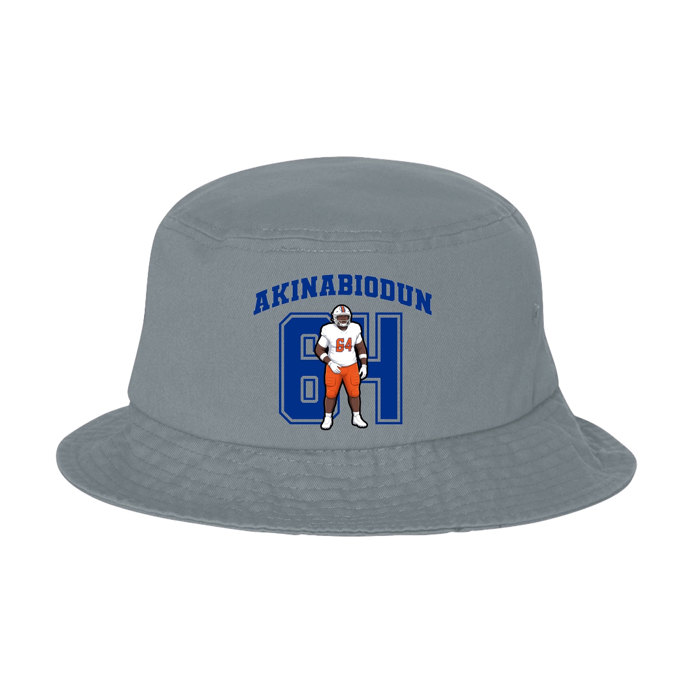Bucket Cap — Number in Grey