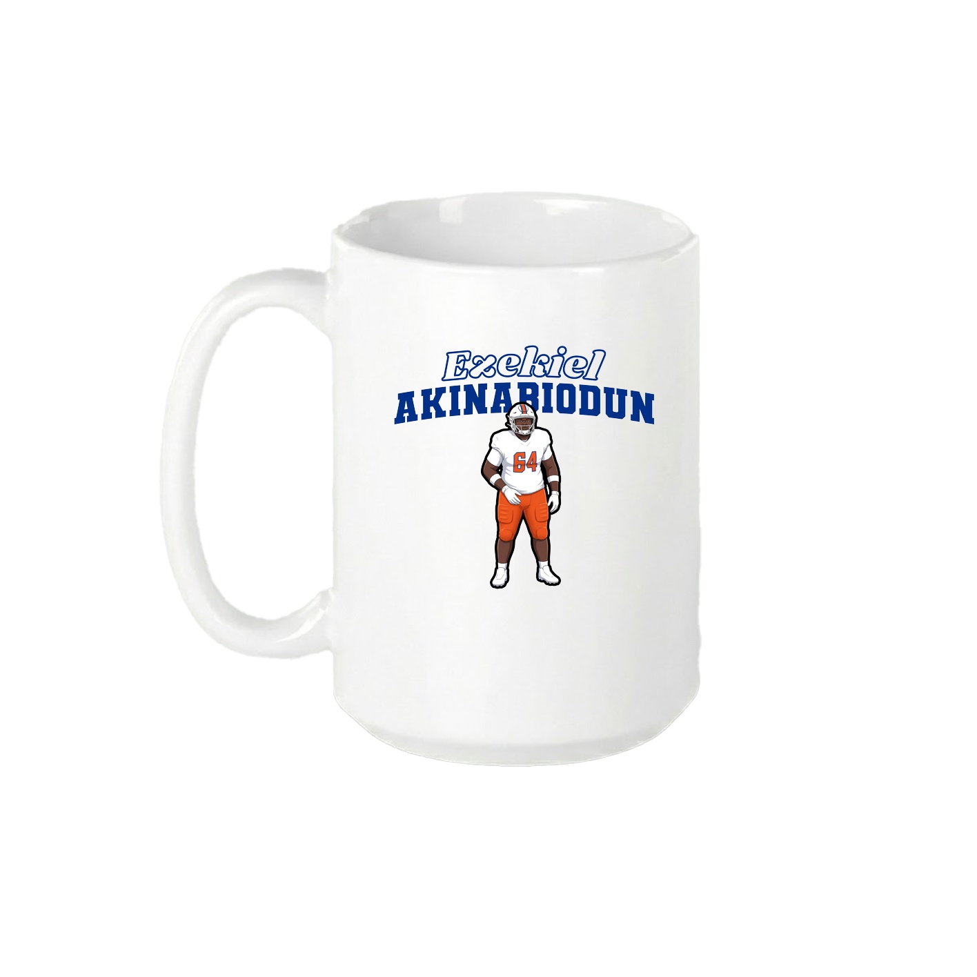 15oz Coffee Mug — Name Arch in White