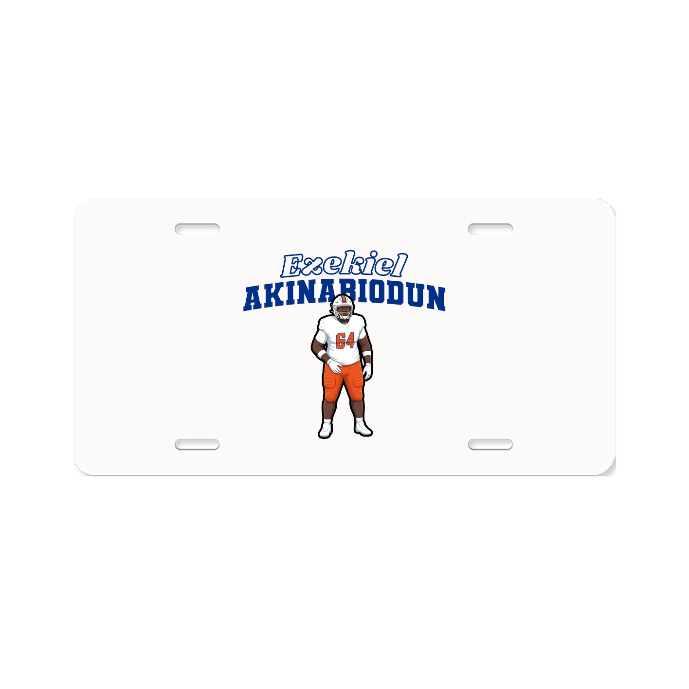License Plate — Name Arch in Classic