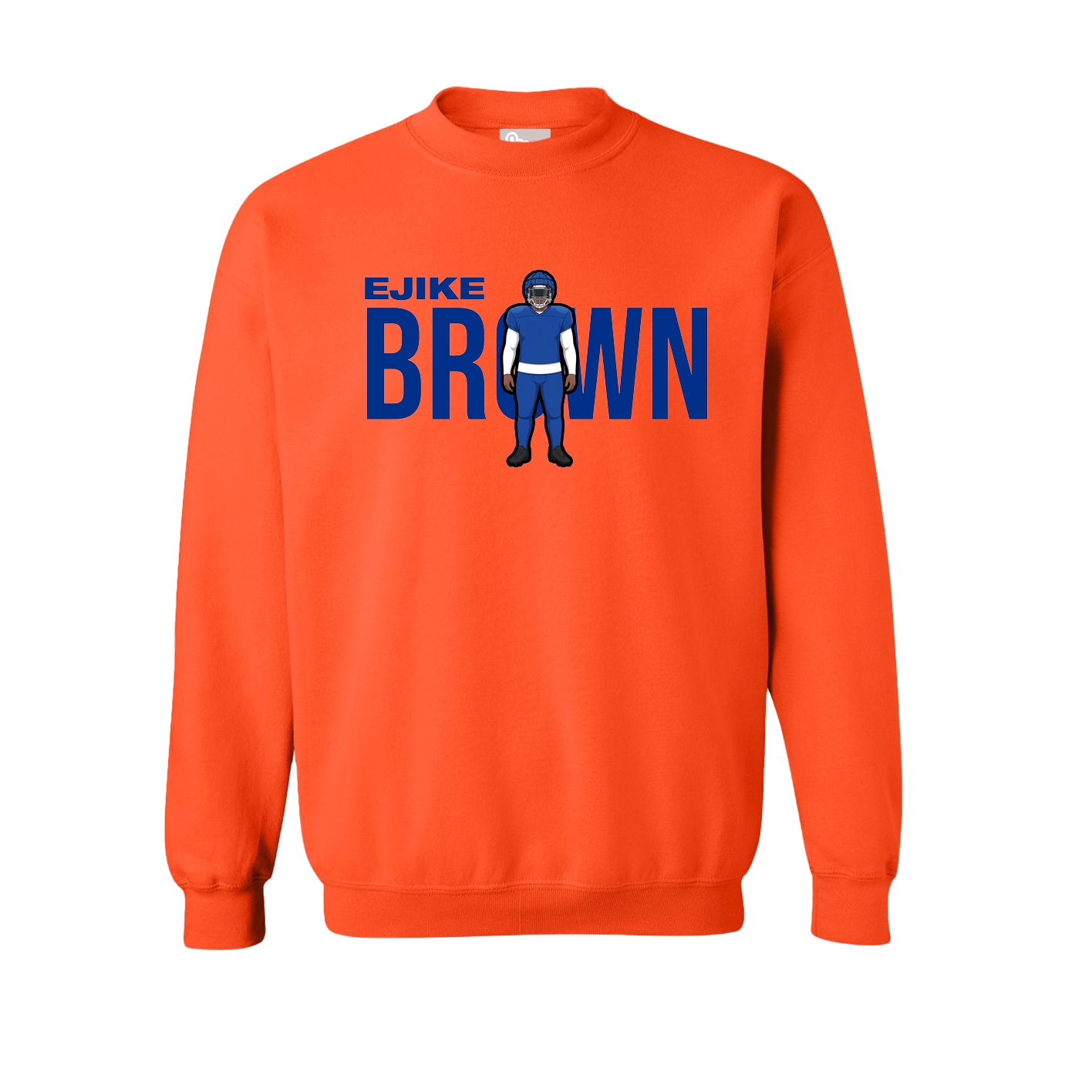 Fleece Crew — Player Name in Orange
