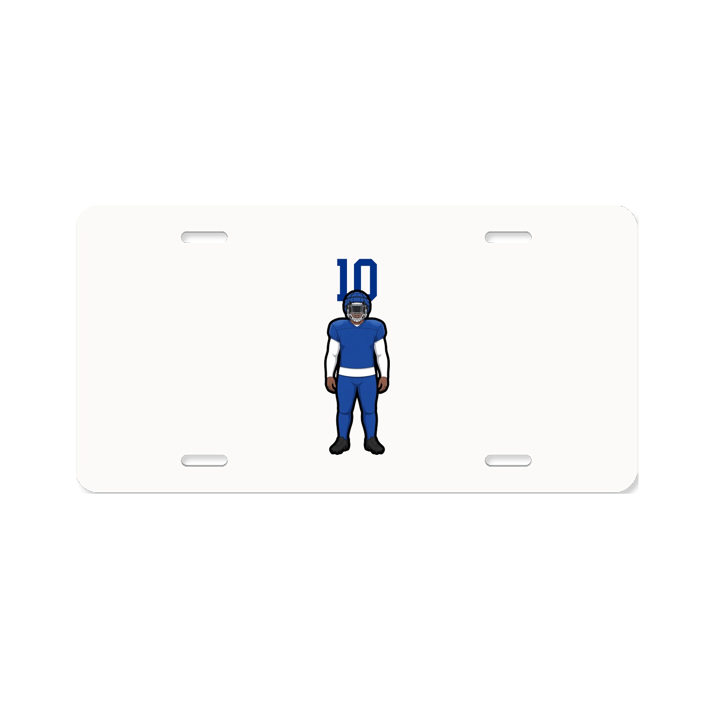 License Plate — Number Top in Classic