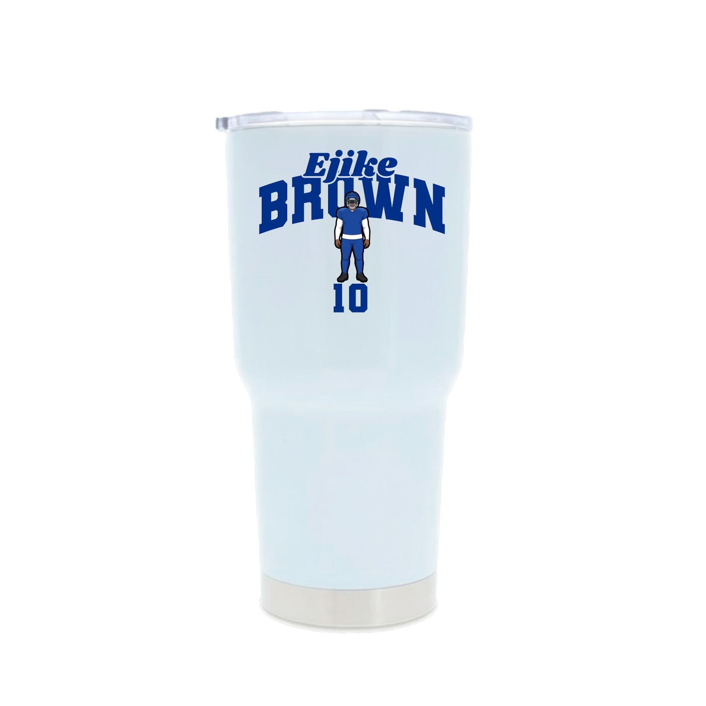 30oz Stainless Steel Tumbler — Signature Arch in White