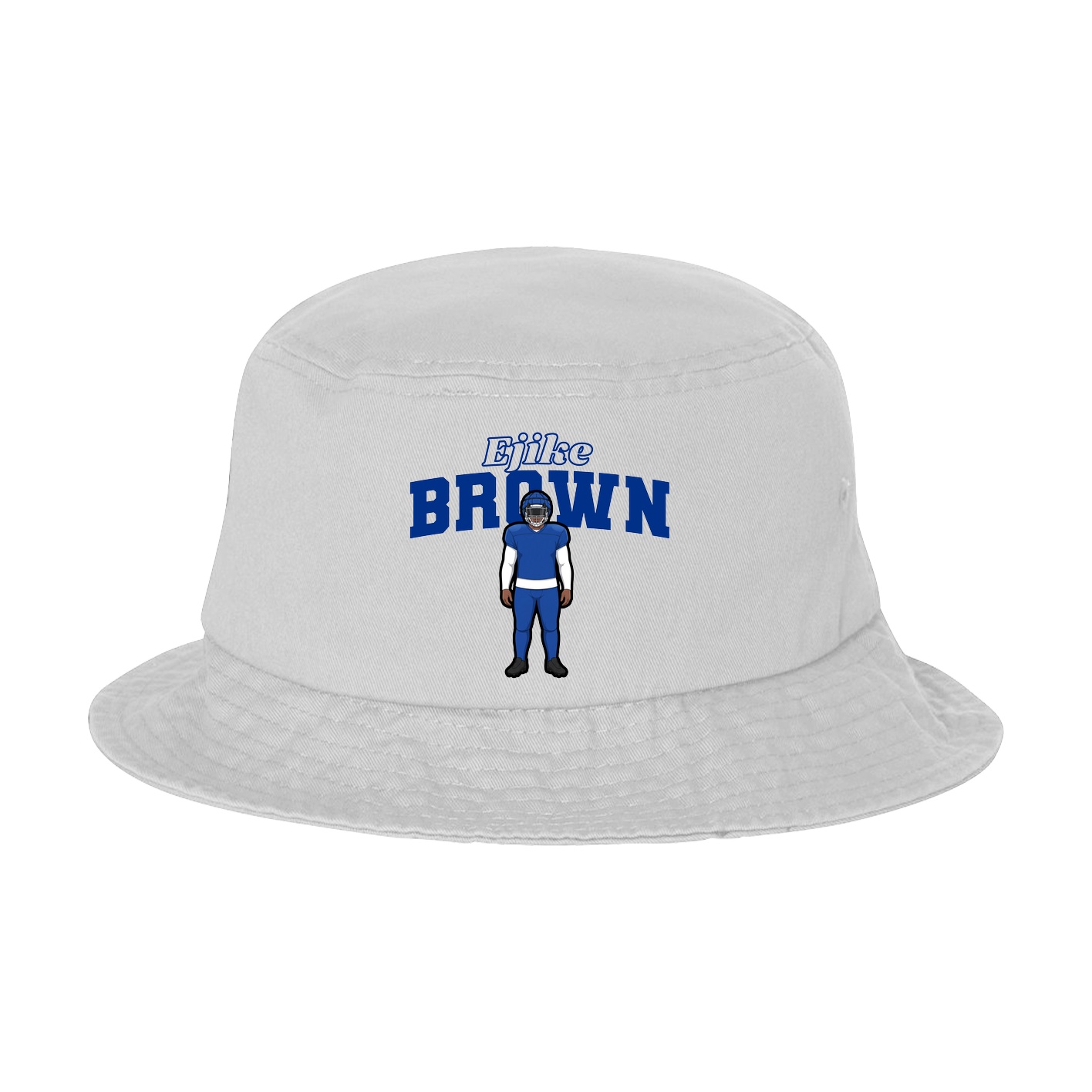 Bucket Cap — Name Arch in White
