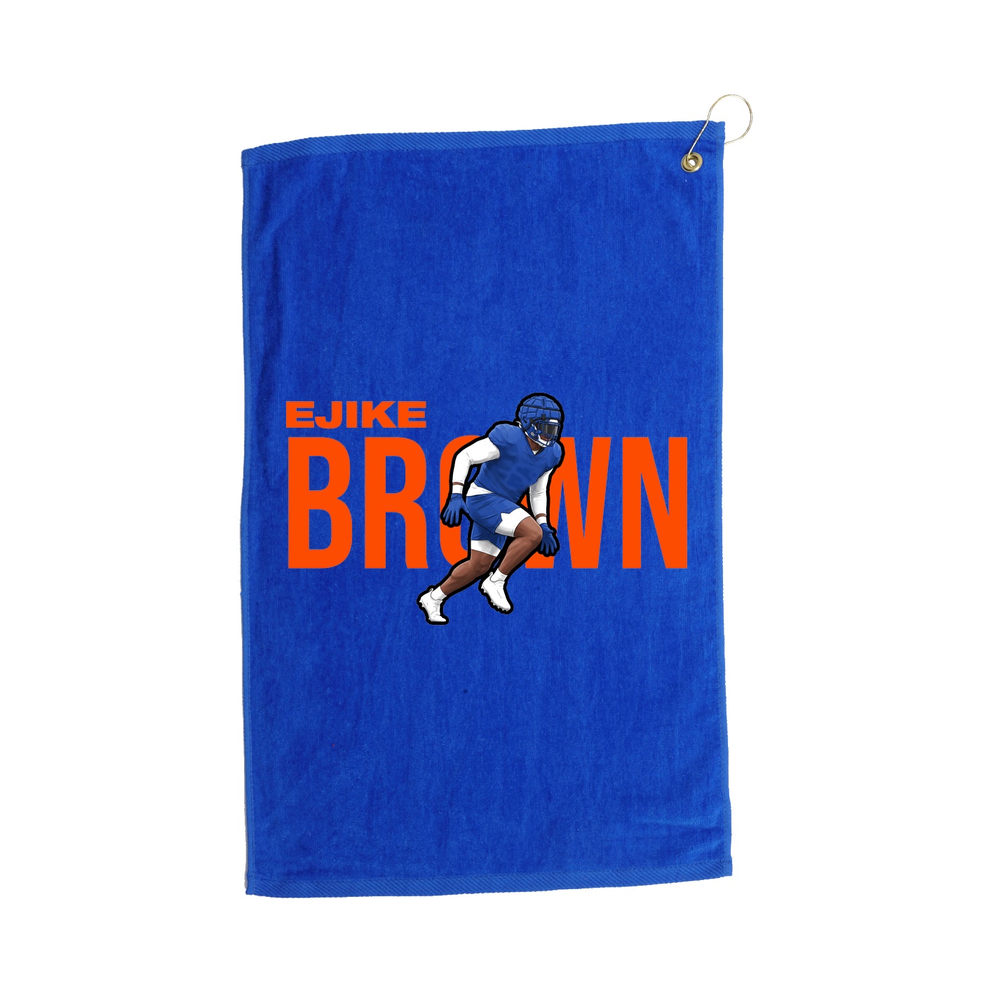 Golf Towel — Player Name in Royal