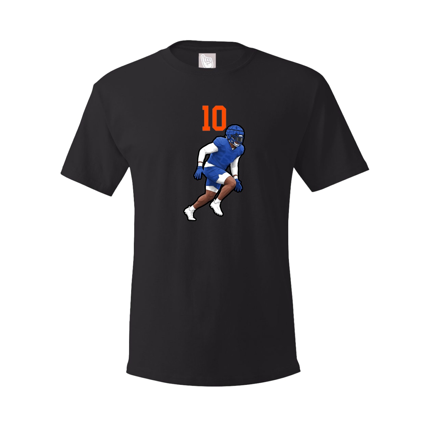 Youth Tee — Number Top in Black