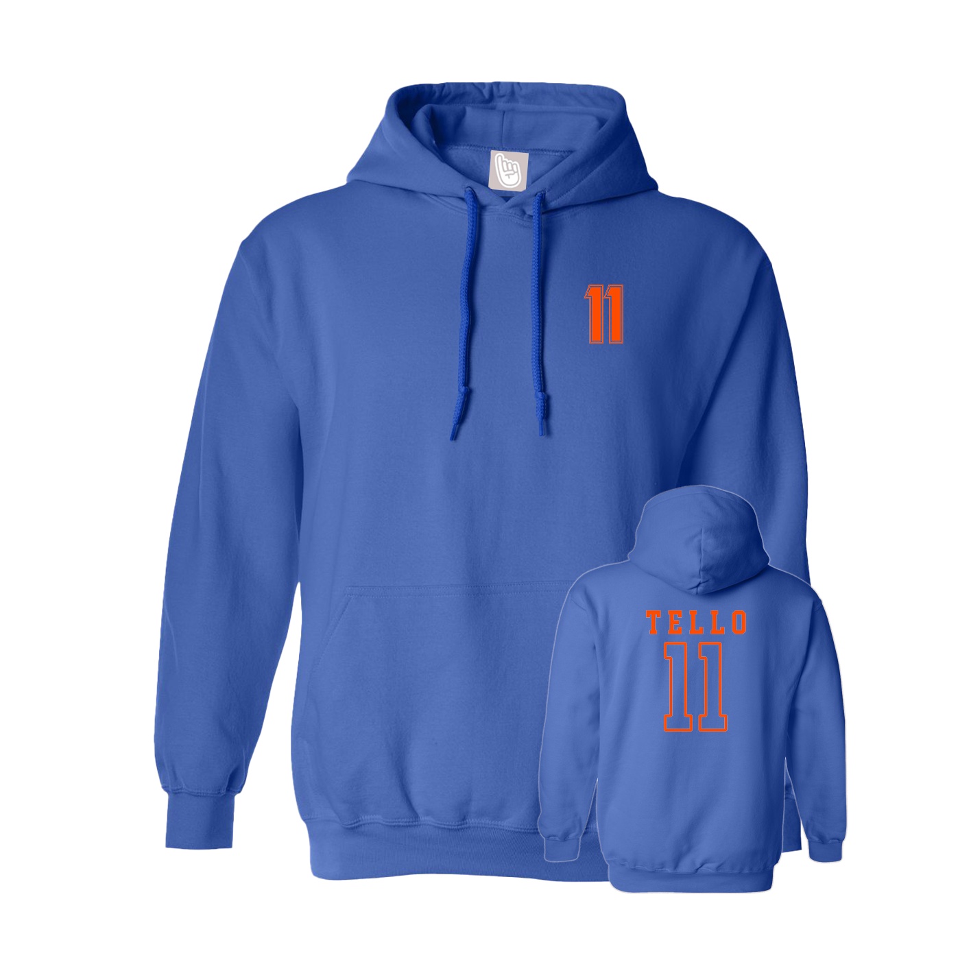 Hoodie — Chest Back in Royal