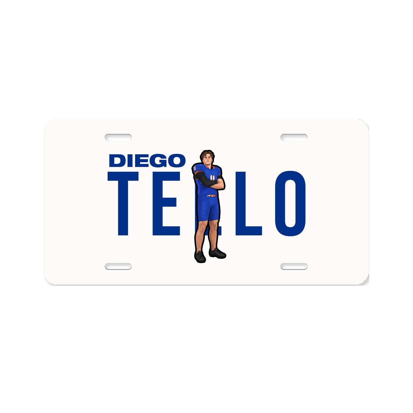 License Plate — Player Name in Classic