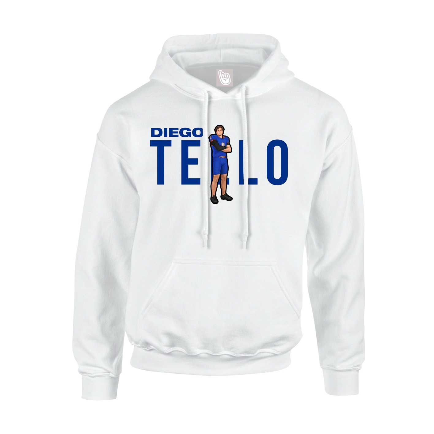 Hoodie — Player Name in White