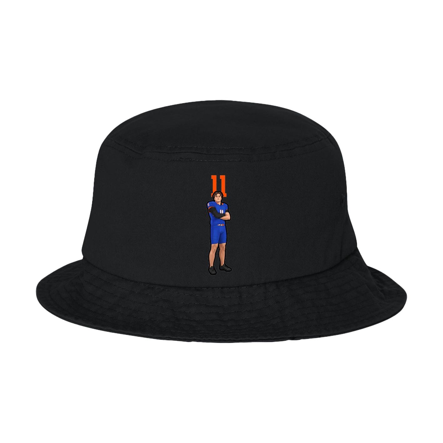 Bucket Cap — Number Top in Black