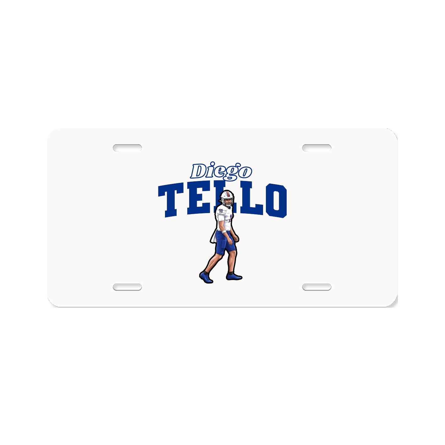 License Plate — Name Arch in Classic