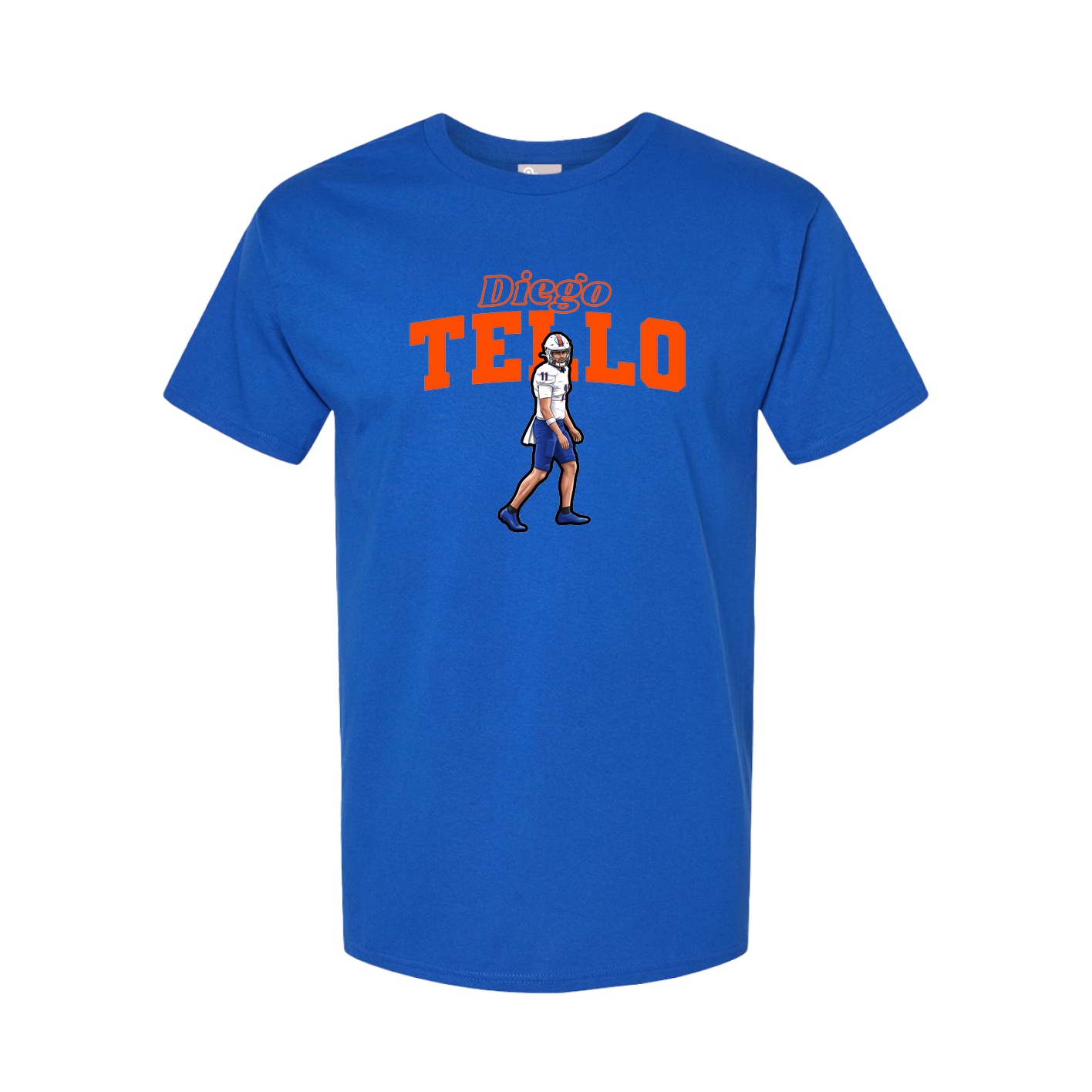 Youth Tee — Name Arch in Royal