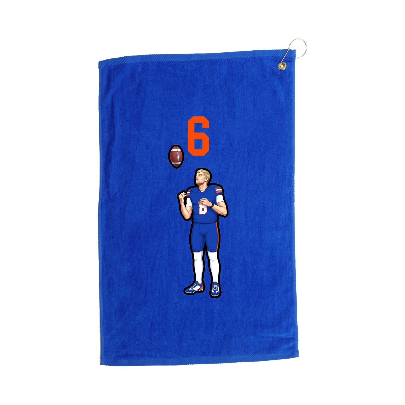 Golf Towel — Number Top in Royal