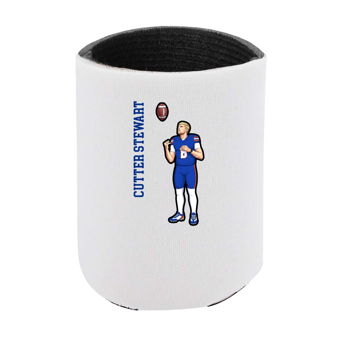 Can Holder — Name Vertical in White
