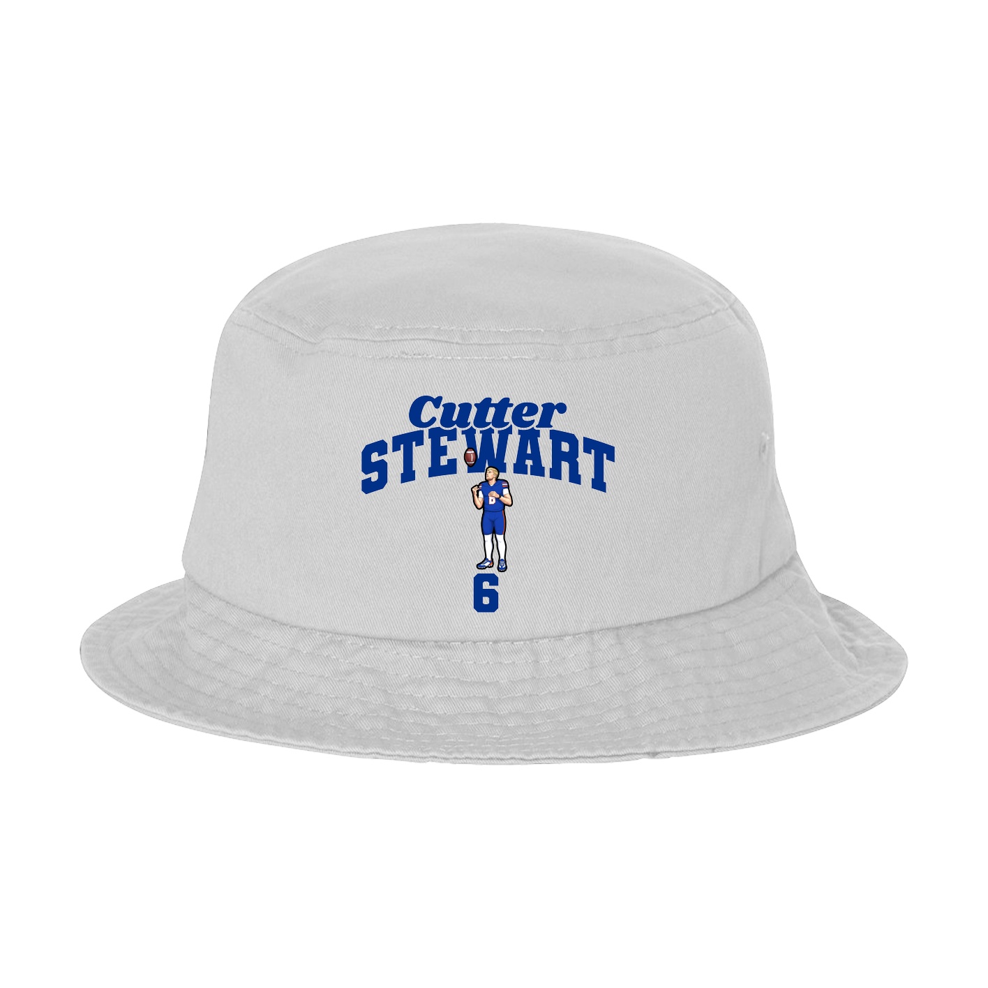 Bucket Cap — Signature Arch in White