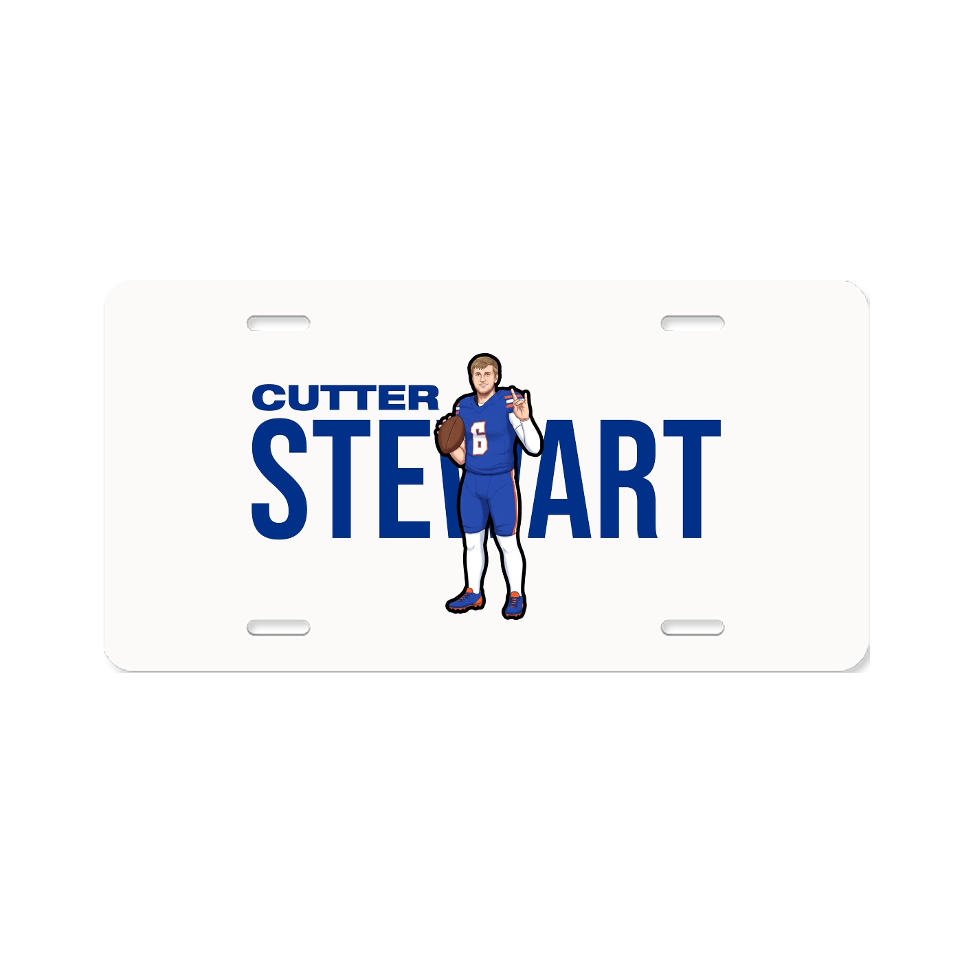 License Plate — Player Name in Classic