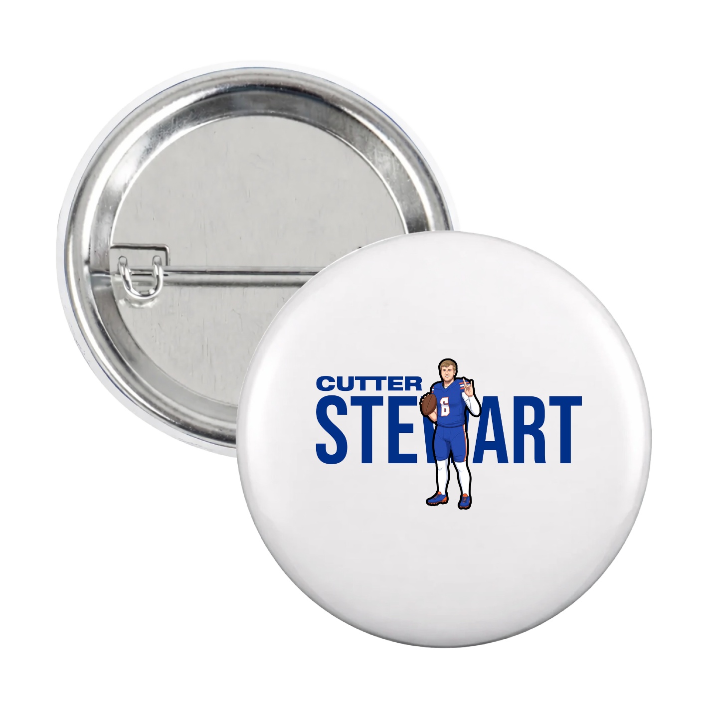 Game Day Button — Player Name in White