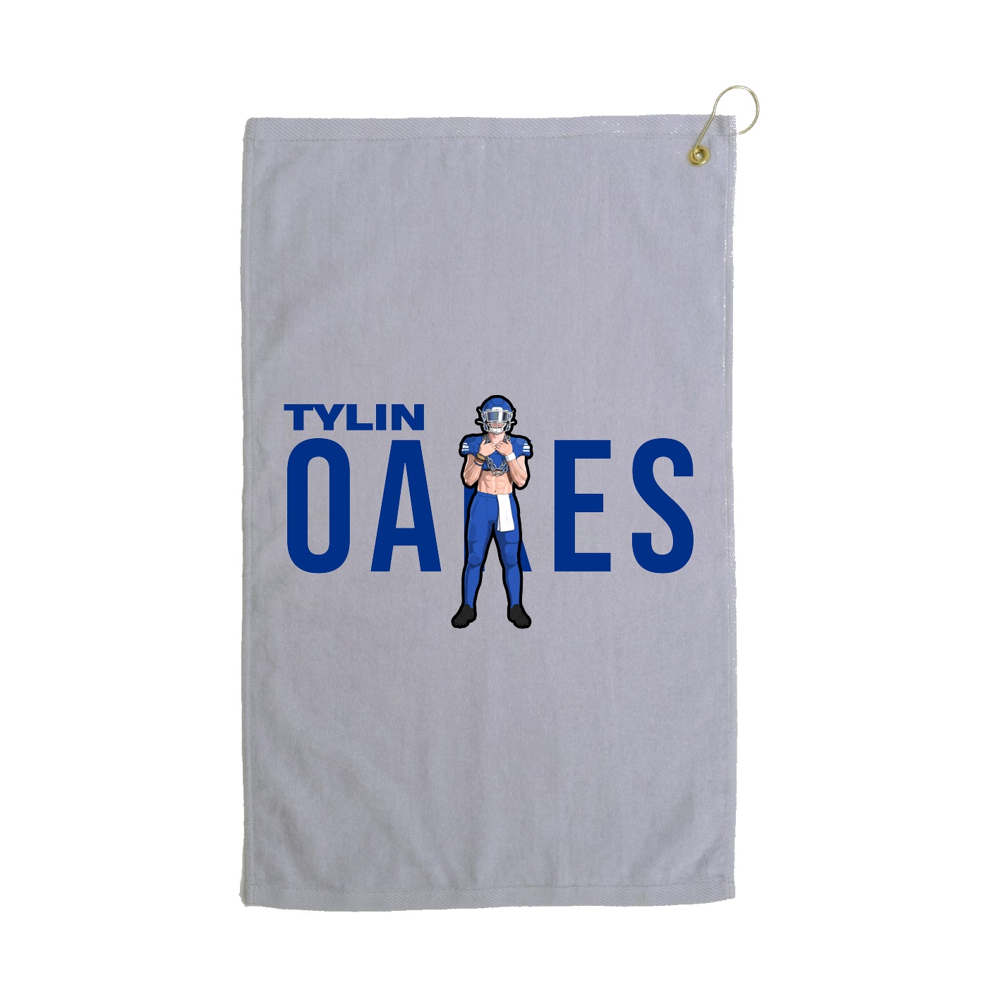 Golf Towel — Player Name in Grey