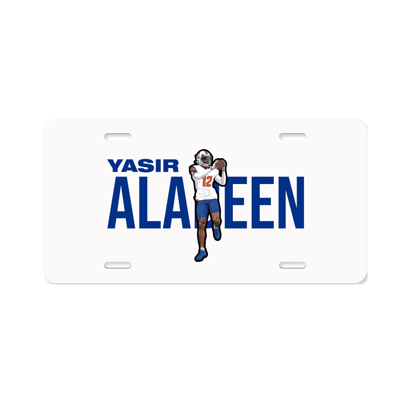 License Plate — Player Name in Classic
