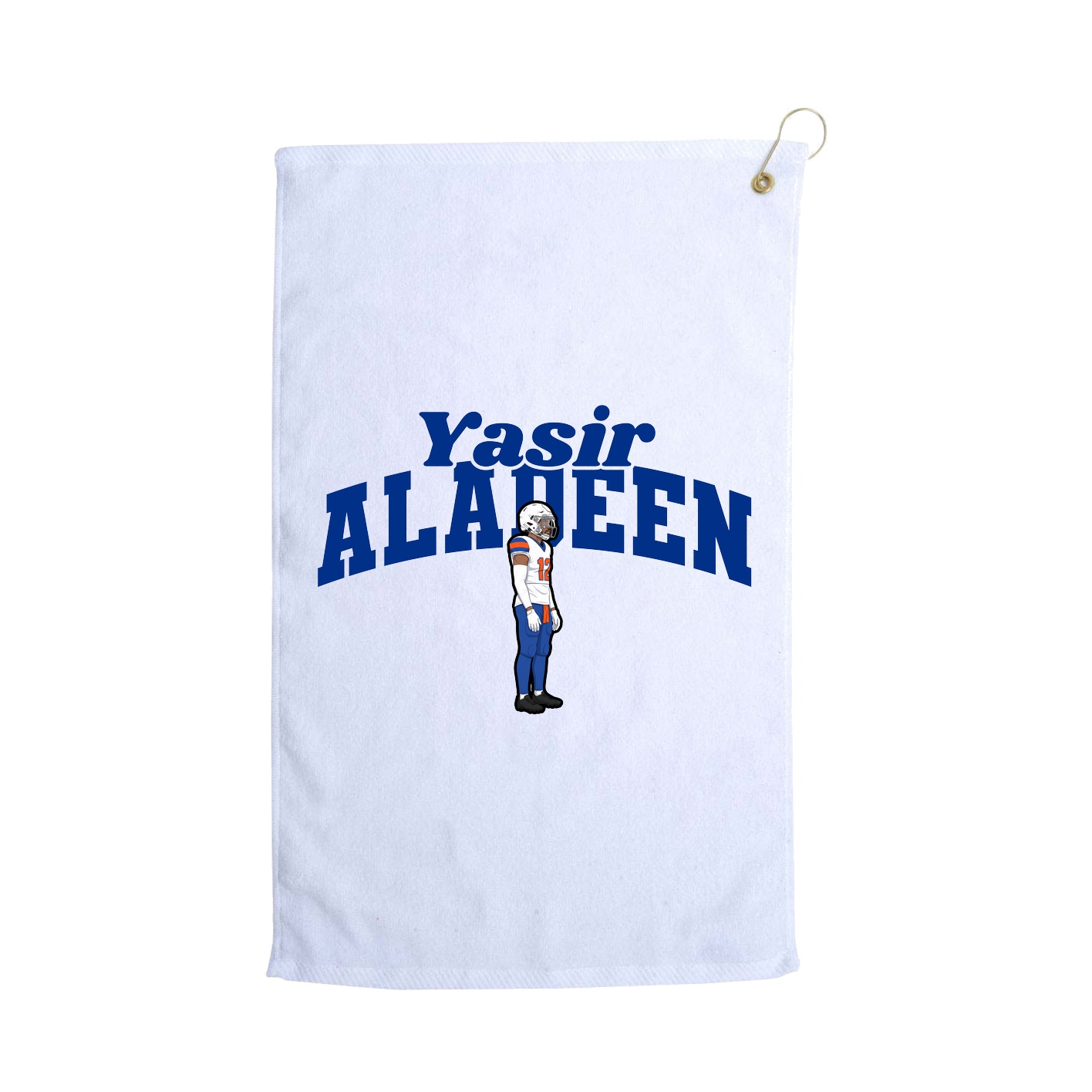 Golf Towel — Signature Arch in White