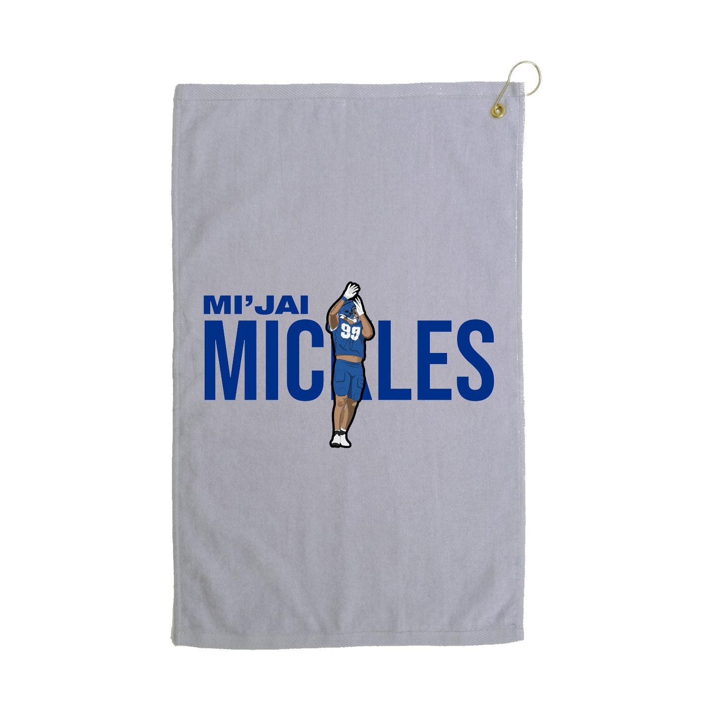 Golf Towel — Player Name in Grey