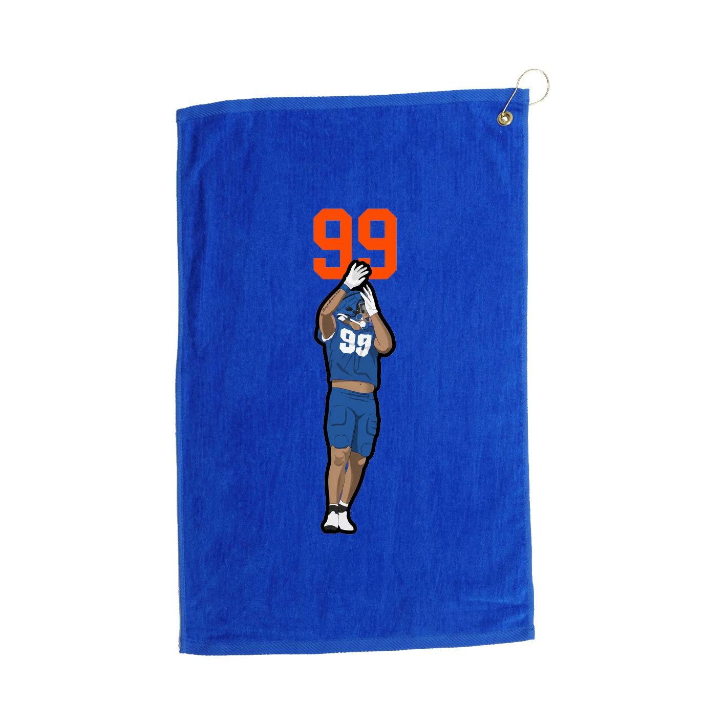 Golf Towel — Number Top in Royal