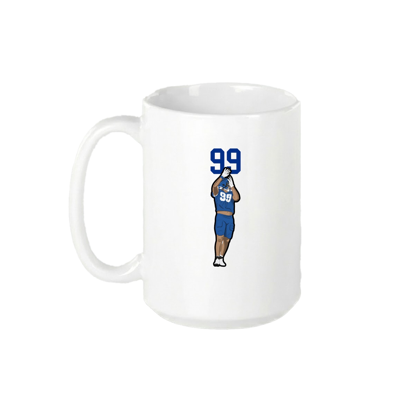 15oz Coffee Mug — Number Top in White