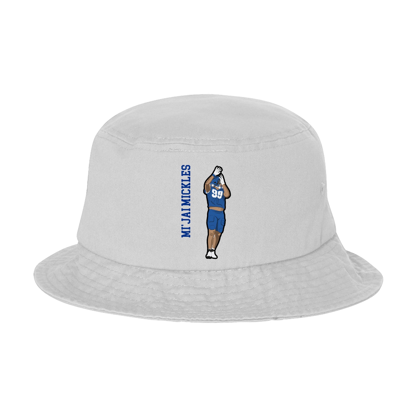 Bucket Cap — Name Vertical in White