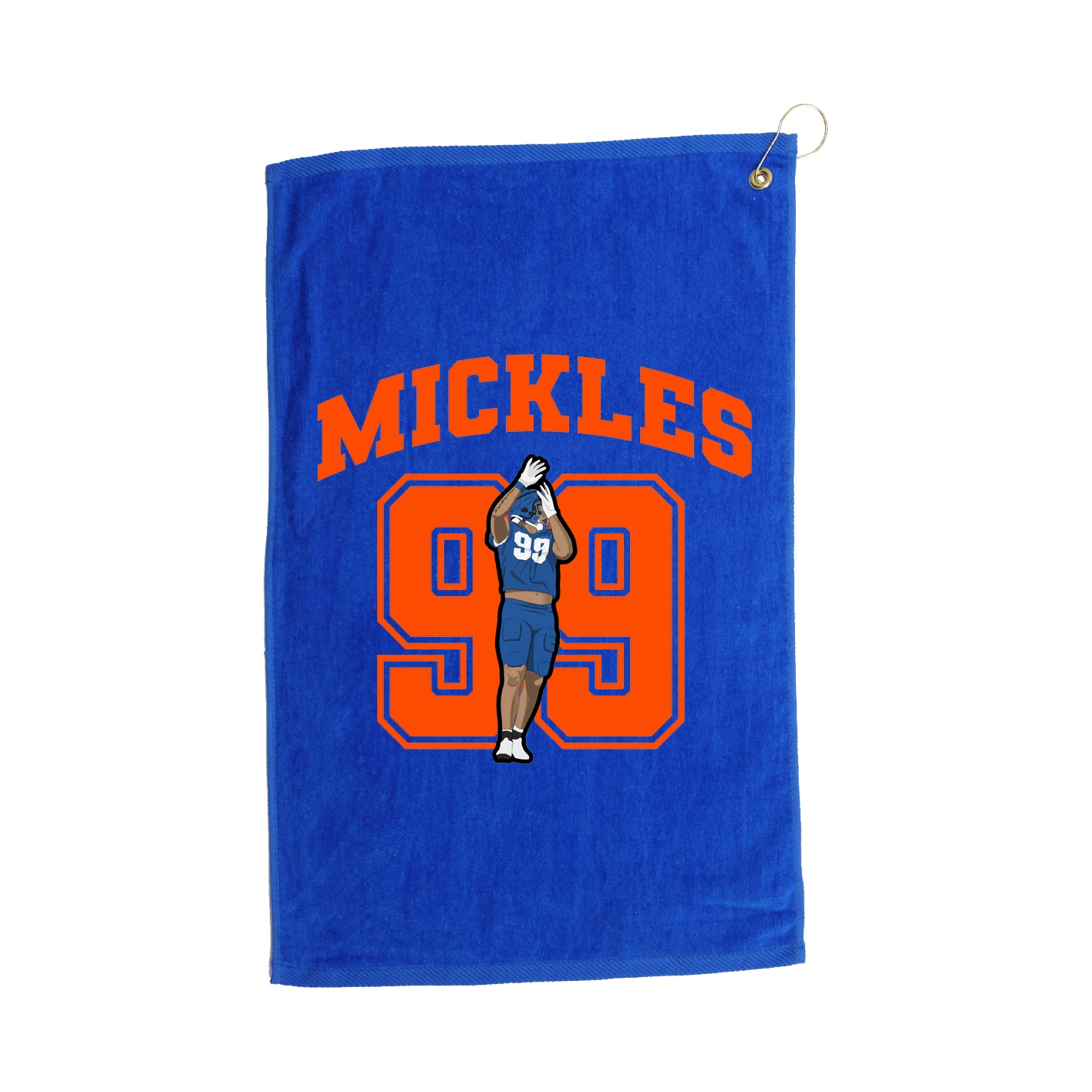 Golf Towel — Number in Royal