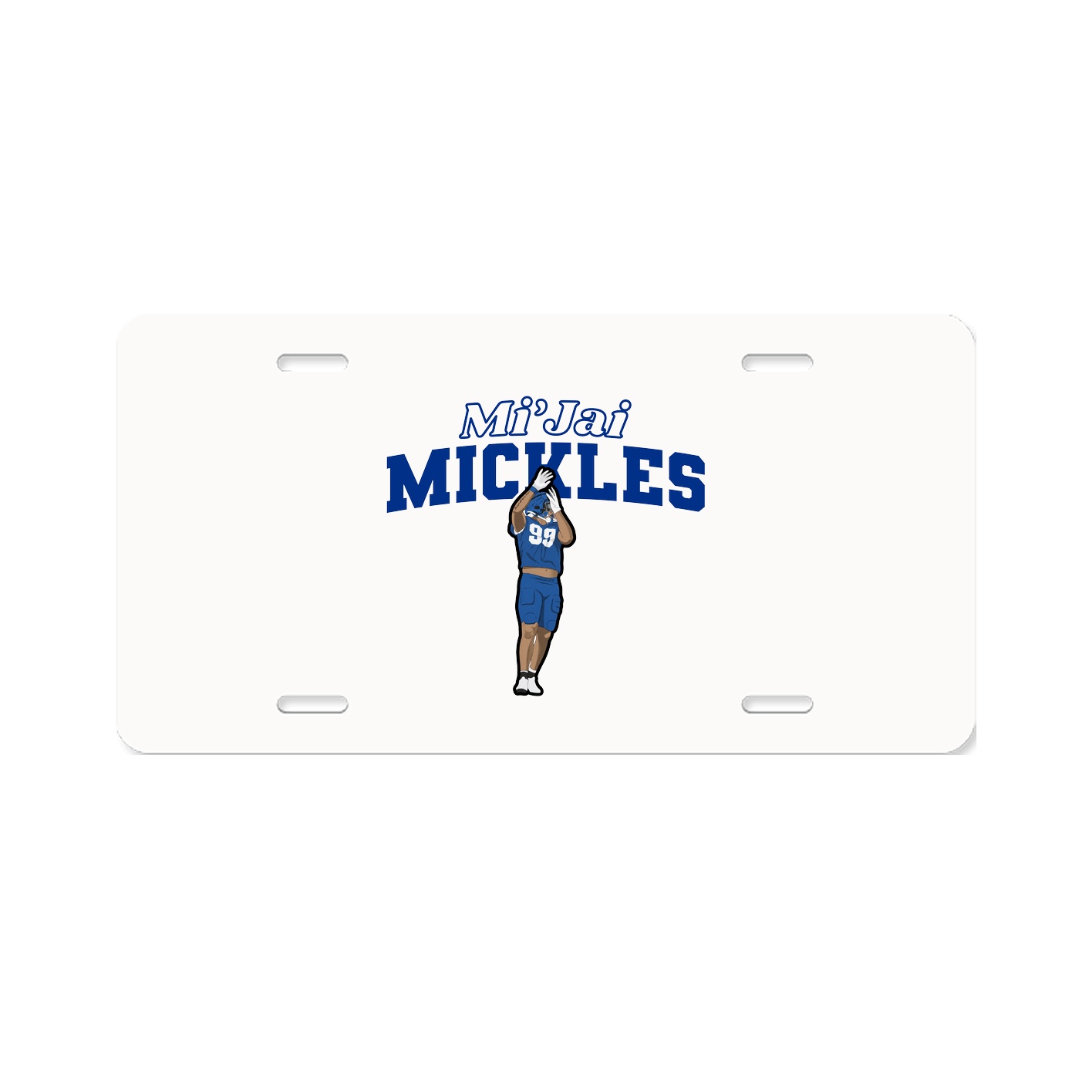 License Plate — Name Arch in Classic