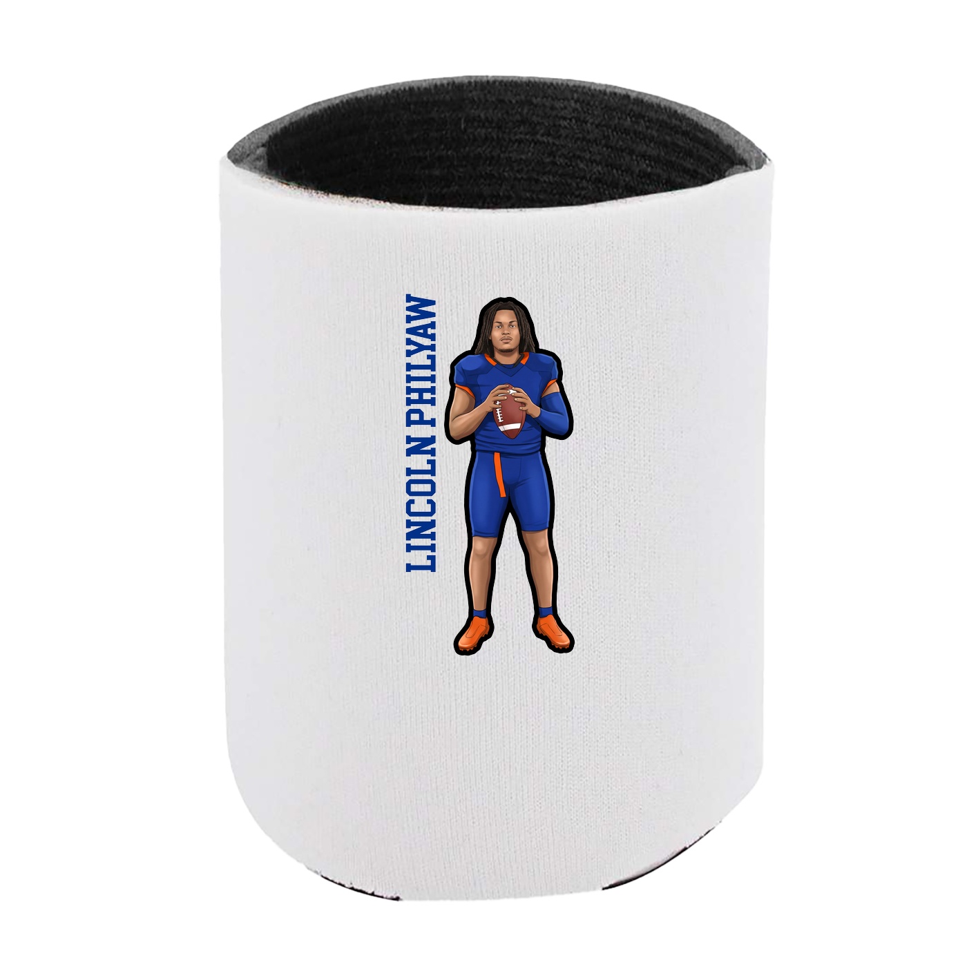 Can Holder — Name Vertical in White