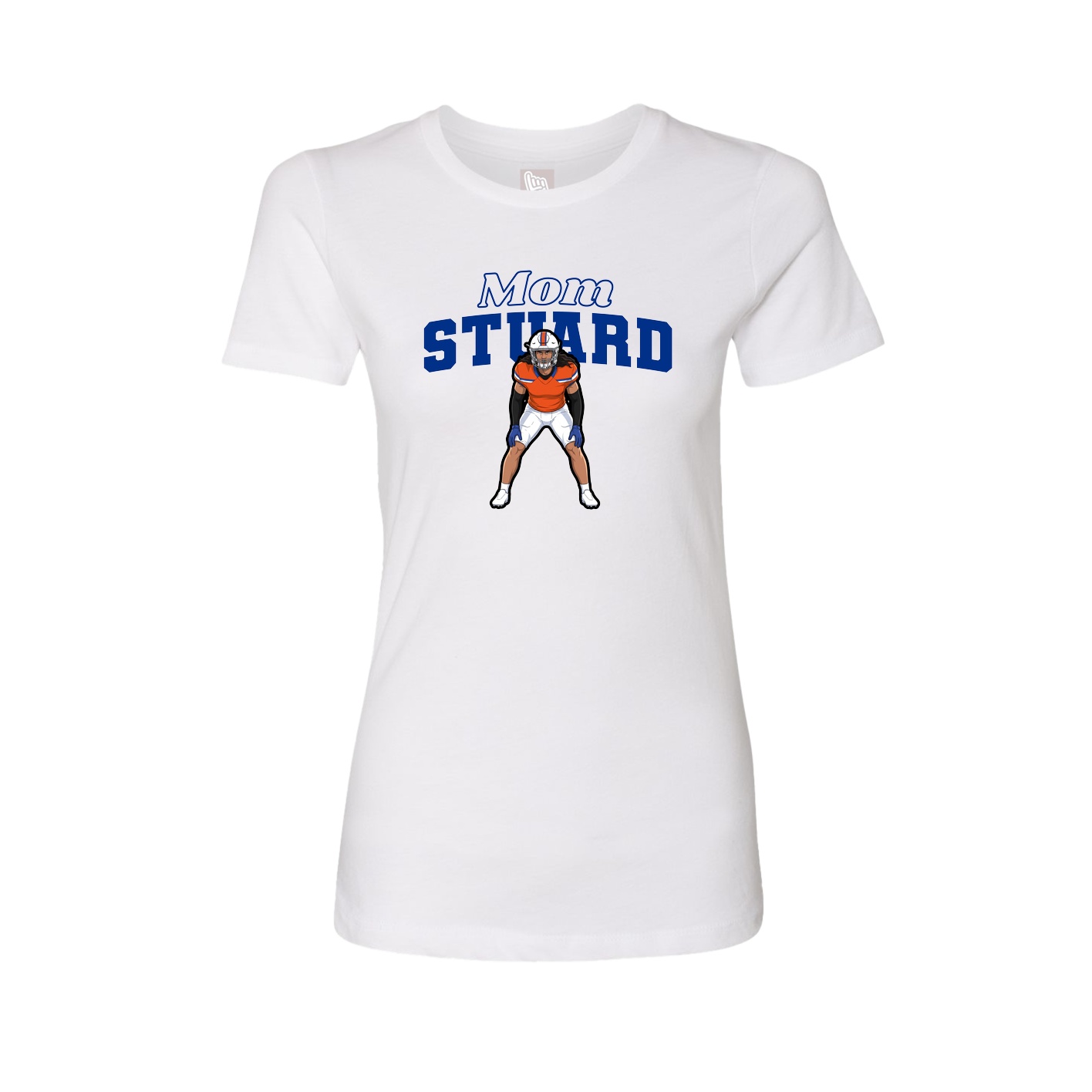 Womens Tee — Mothers Day Block in White