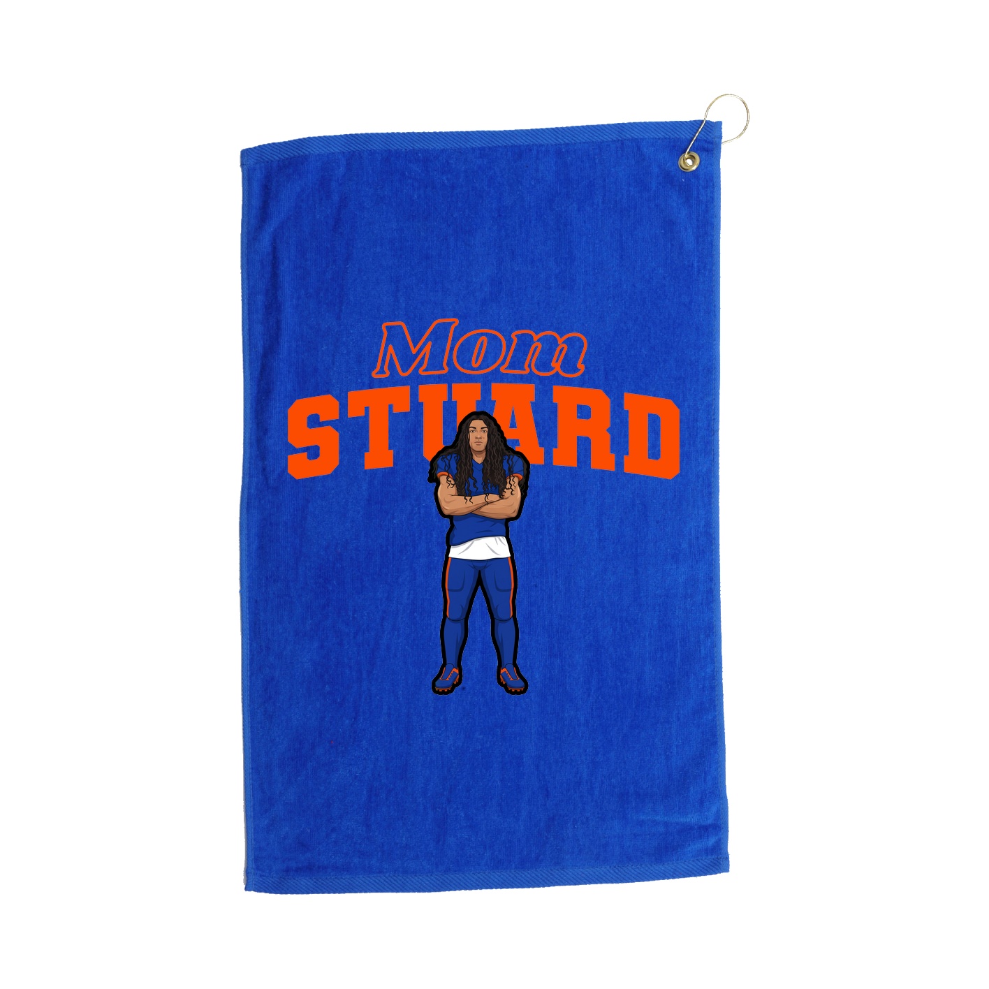 Golf Towel — Mothers Day Block in Royal