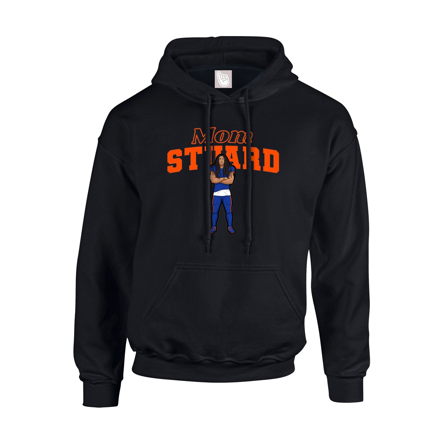 Youth Hoodie — Mothers Day Block in Black