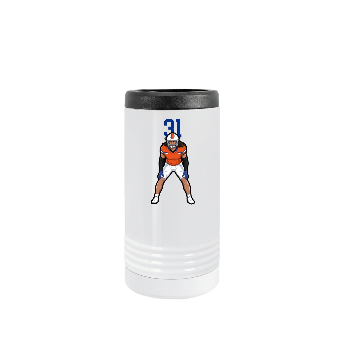 Slim Beverage Holder — Number Top in White