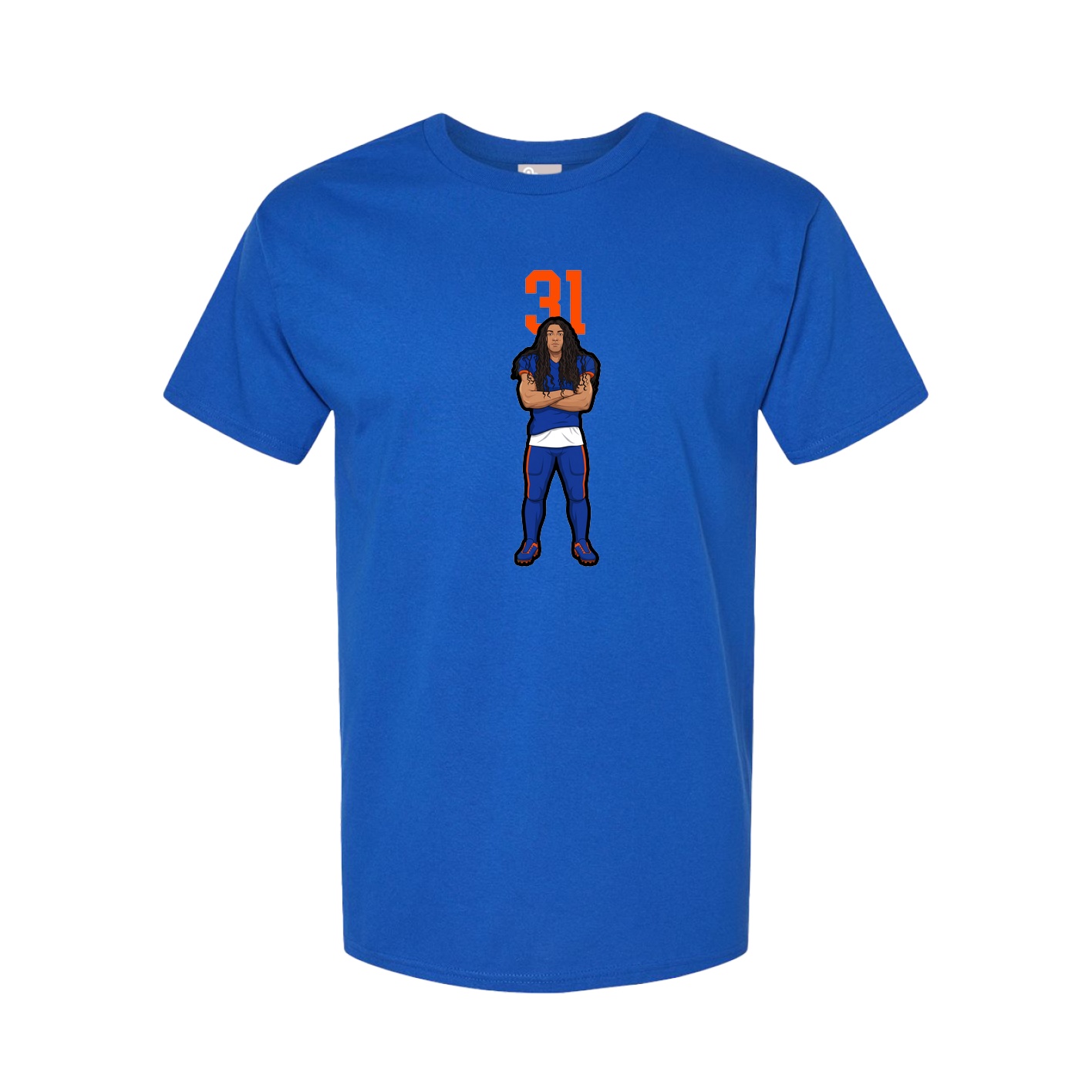 Tee — Number Top in Royal
