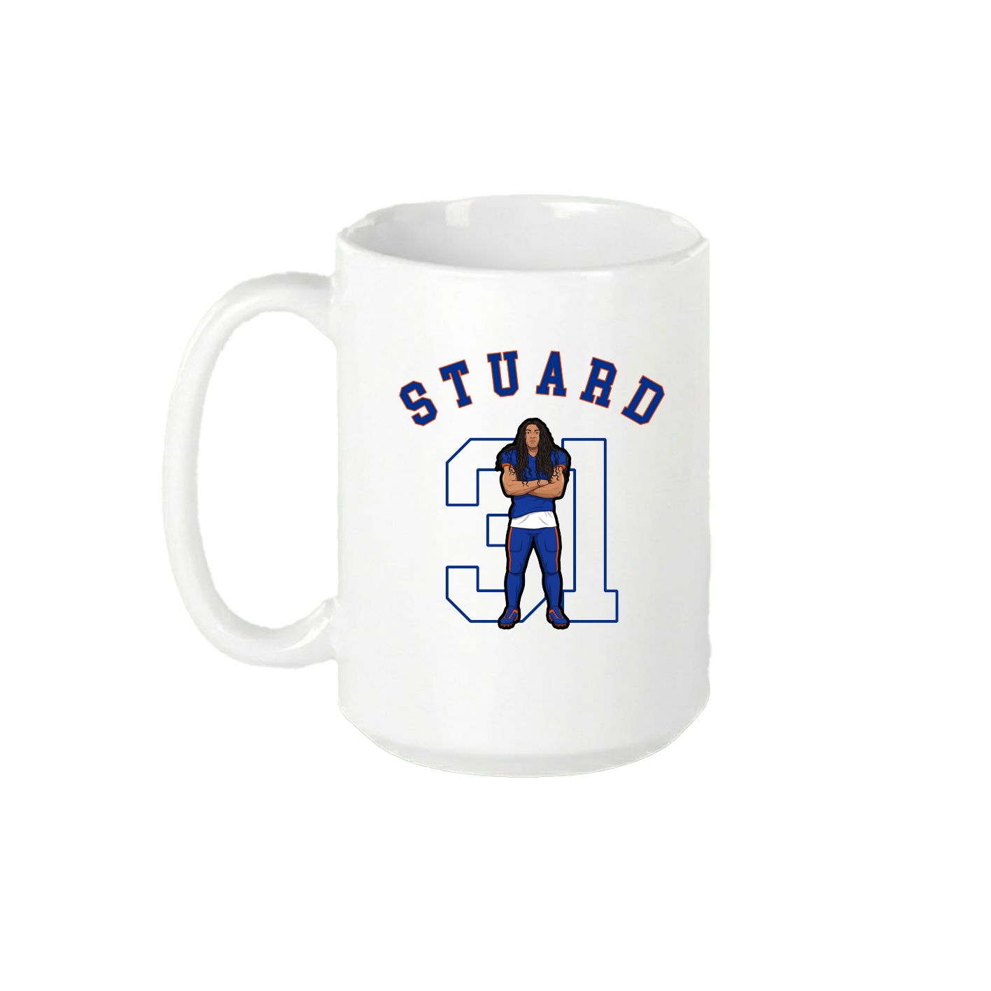 15oz Coffee Mug — Shirsey Arch in White