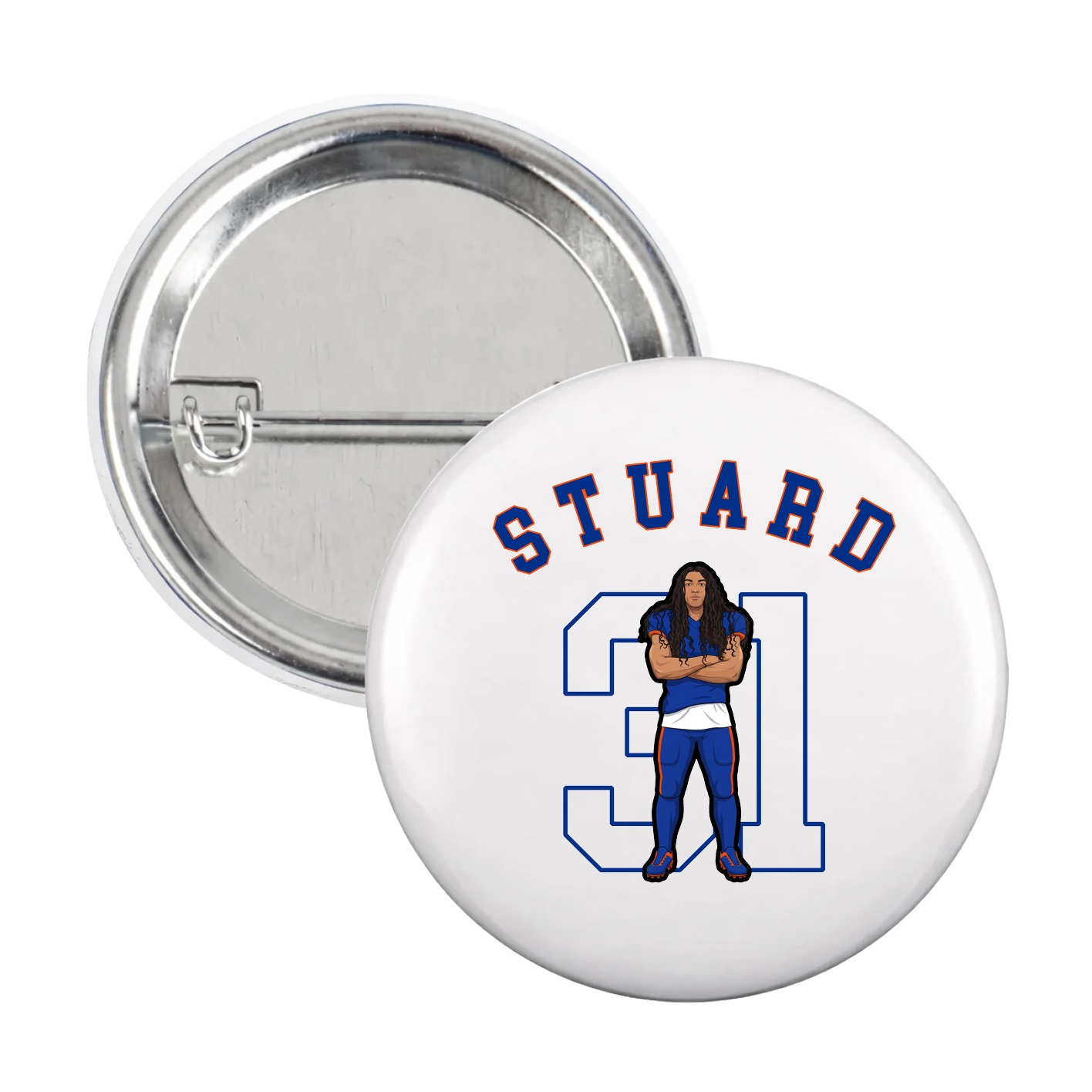 Game Day Button — Shirsey Arch in White