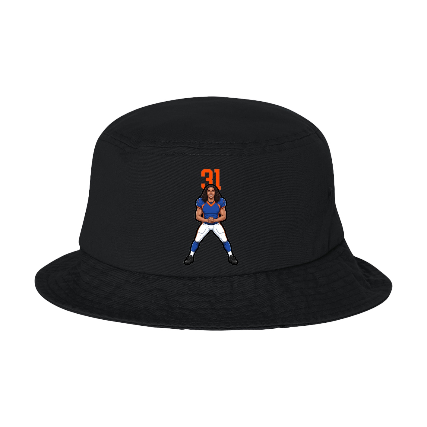 Bucket Cap — Number Top in Black
