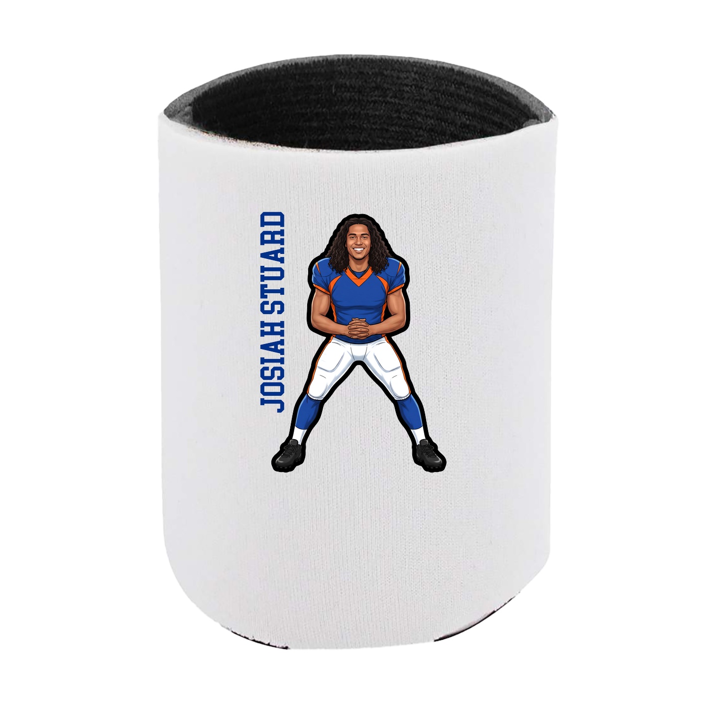 Can Holder — Name Vertical in White