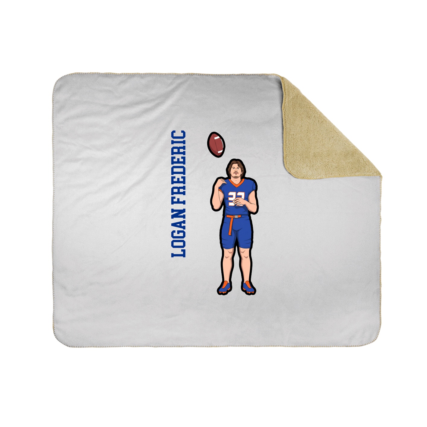 50x60 Sherpa Lined Throw Blanket